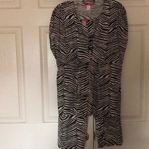 Bumble B pajama set - zebra print size XL